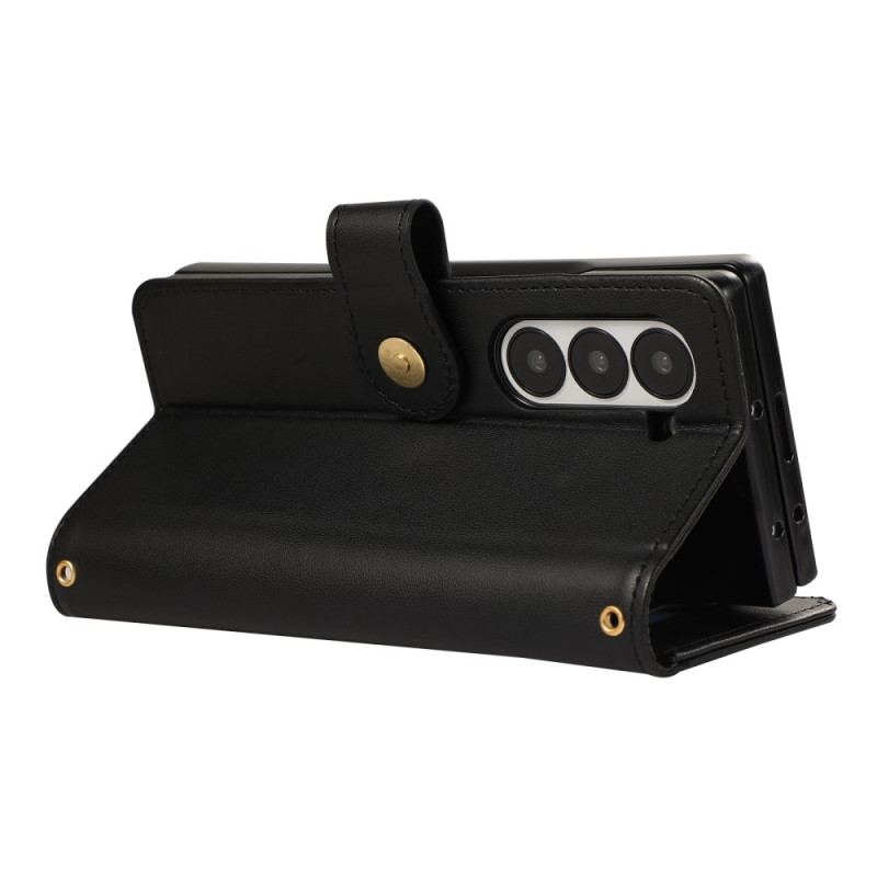 Housse Samsung Galaxy Z Fold 7 Matelassée à Lanière