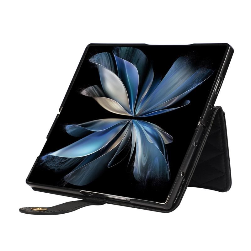 Housse Samsung Galaxy Z Fold 7 Matelassée à Lanière