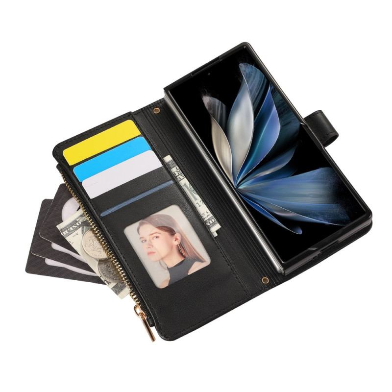 Housse Samsung Galaxy Z Fold 7 Matelassée à Lanière