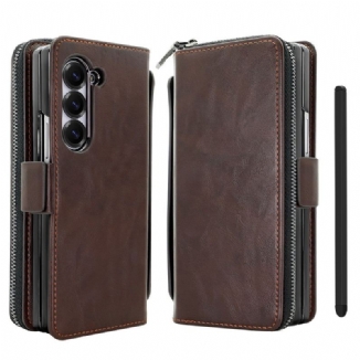 tui Samsung Galaxy Z Fold 7 Pochette Zippée et Sangle