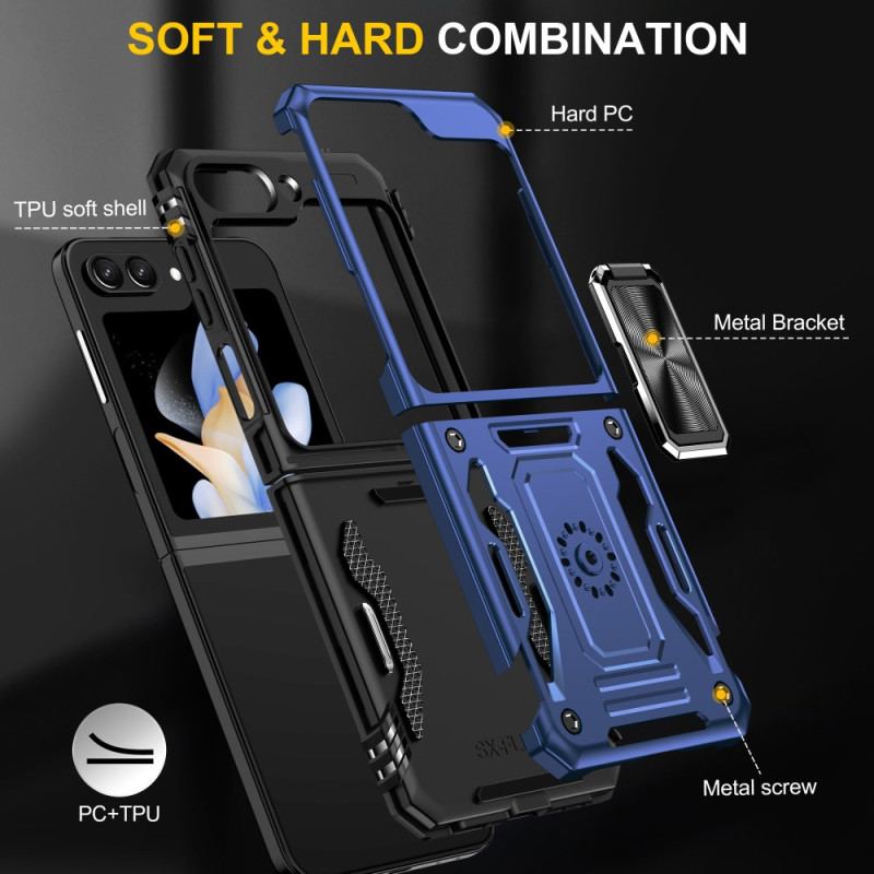 Coque Samsung Galaxy Z Flip 7 FE / Z Flip 6 Anneau-Support Série Armor
