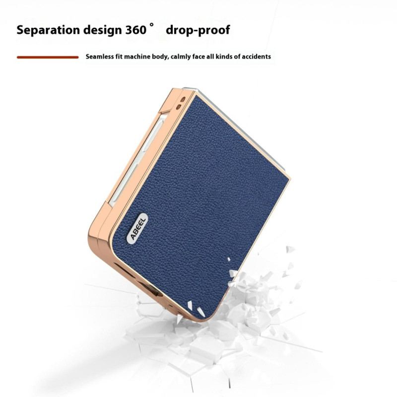 Coque Samsung Galaxy Z Flip 7 FE / Z Flip 6 Classique Cuir ABEEL