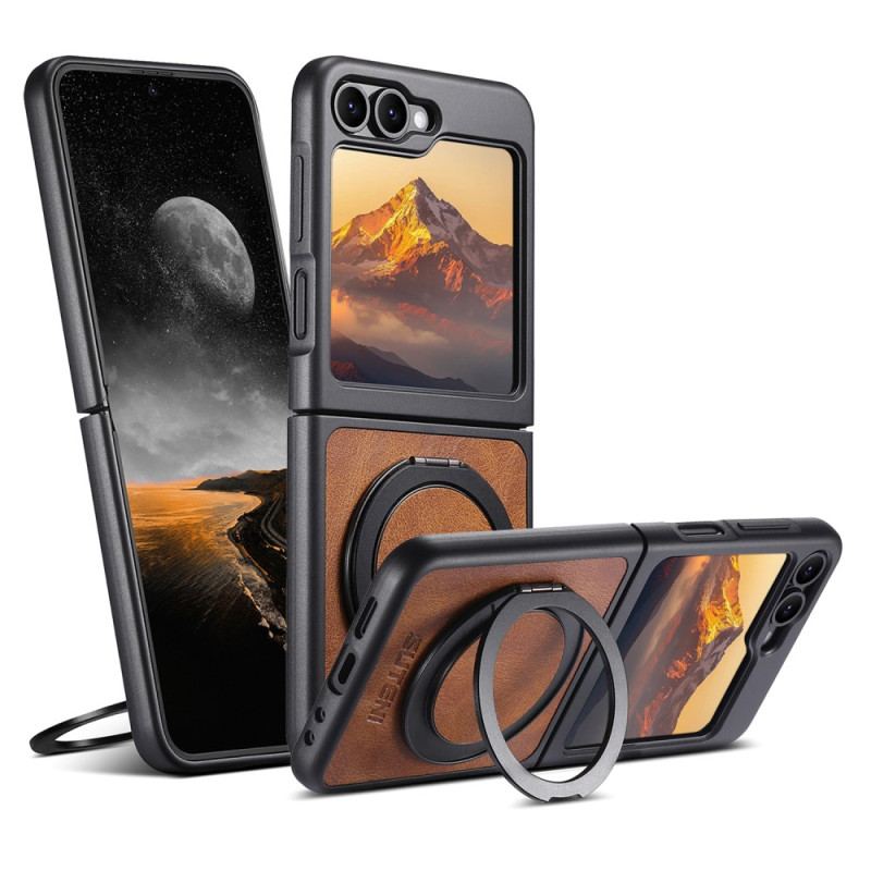 Coque Samsung Galaxy Z Flip 7 FE / Z Flip 6 Compatible MagSafe avec Anneau-Support SUTENI
