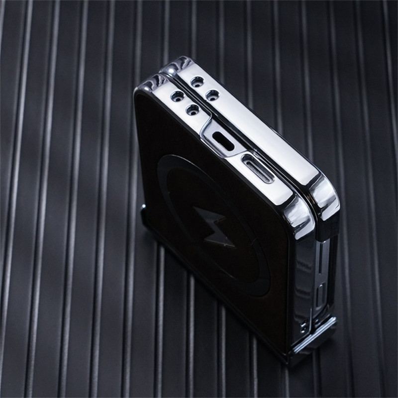 Coque Samsung Galaxy Z Flip 7 FE / Z Flip 6 Compatible MagSafe Effet Cuir