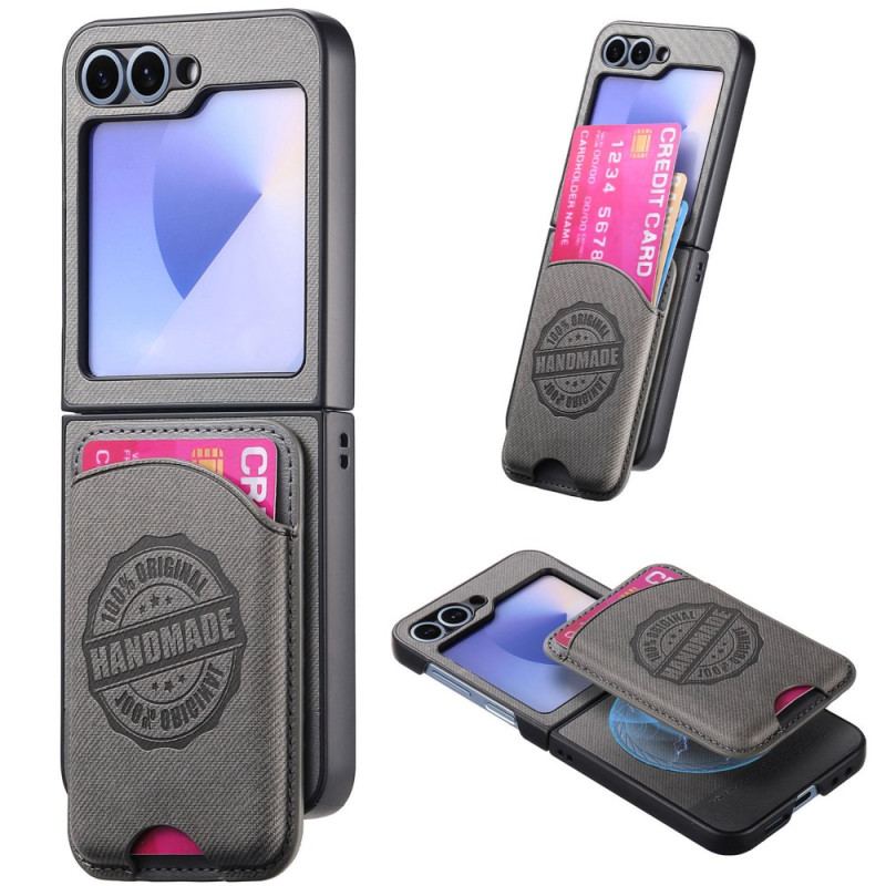 Coque Samsung Galaxy Z Flip 7 FE / Z Flip 6 Compatible MagSafe Porte-Cartes Détachable