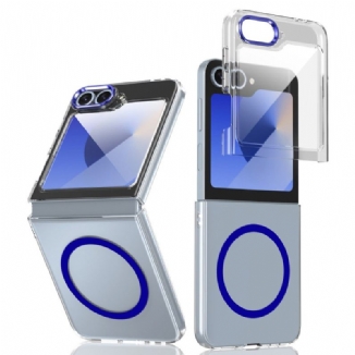 Coque Samsung Galaxy Z Flip 7 FE / Z Flip 6 Compatible MagSafe Translucide avec Protecteur Écran