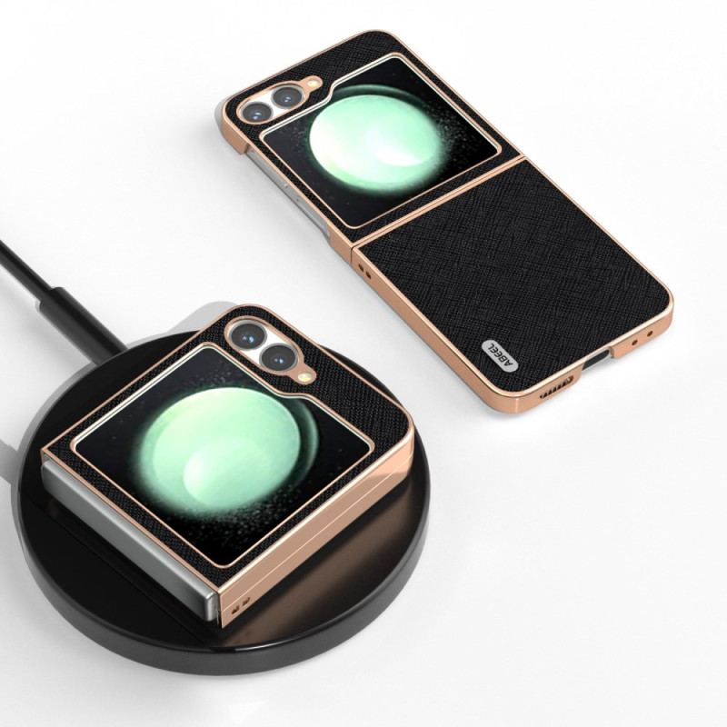 Coque Samsung Galaxy Z Flip 7 FE / Z Flip 6 Cuir Texturé