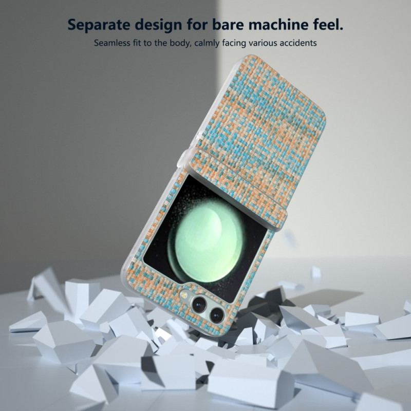 Coque Samsung Galaxy Z Flip 7 FE / Z Flip 6 Effet Tissu