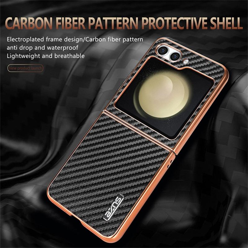 Coque Samsung Galaxy Z Flip 7 FE / Z Flip 6 Fibre Carbone AZNS