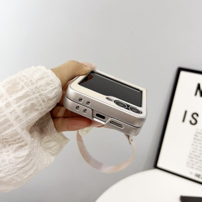Coque Samsung Galaxy Z Flip 7 FE / Z Flip 6 Losanges avec Sangle
