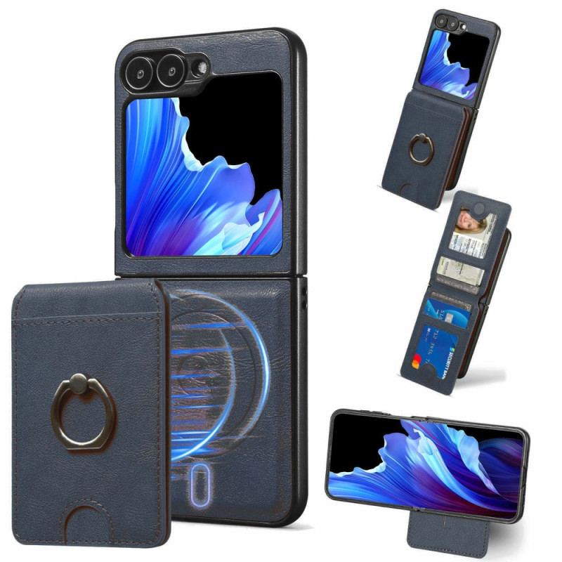 Coque Samsung Galaxy Z Flip 7 FE / Z Flip 6 Magnétique avec porte-cartes détachable