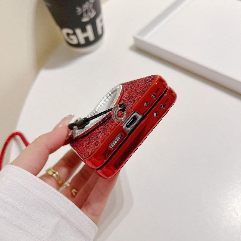 Coque Samsung Galaxy Z Flip 7 FE / Z Flip 6 Miroir et Lanière