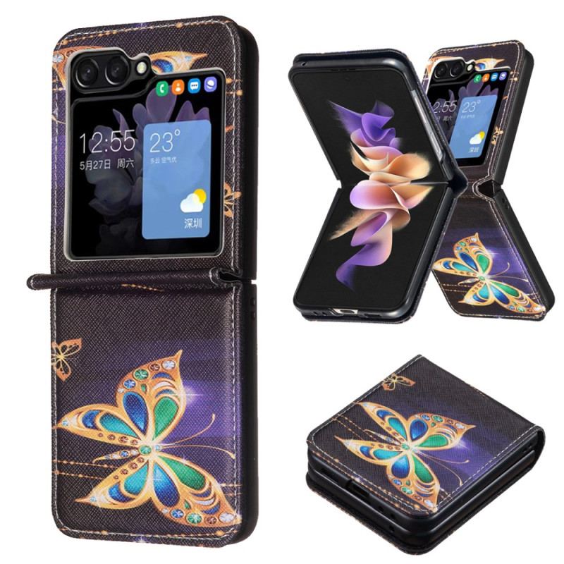 Coque Samsung Galaxy Z Flip 7 FE / Z Flip 6 Papillon Bijoux