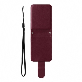 Coque Samsung Galaxy Z Flip 7 FE / Z Flip 6 Porte-Cartes Effet Cuir