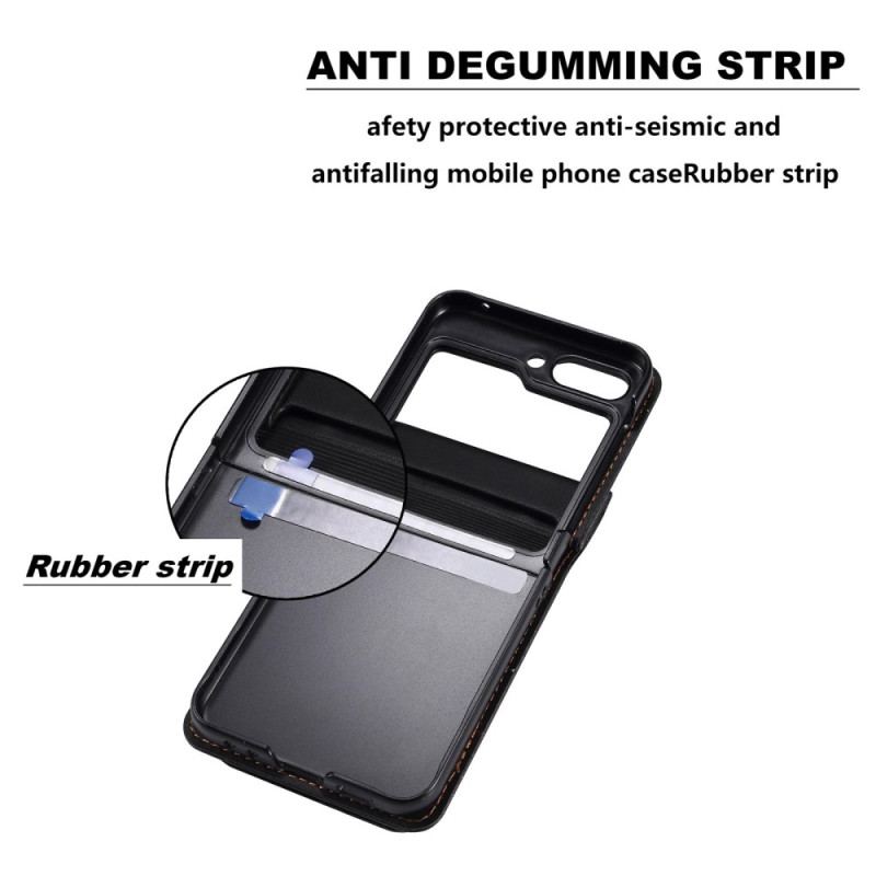 Coque Samsung Galaxy Z Flip 7 FE / Z Flip 6 Porte-Cartes et Lanière