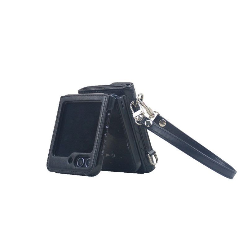 Coque Samsung Galaxy Z Flip 7 FE / Z Flip 6 Porte-Cartes et Sangle
