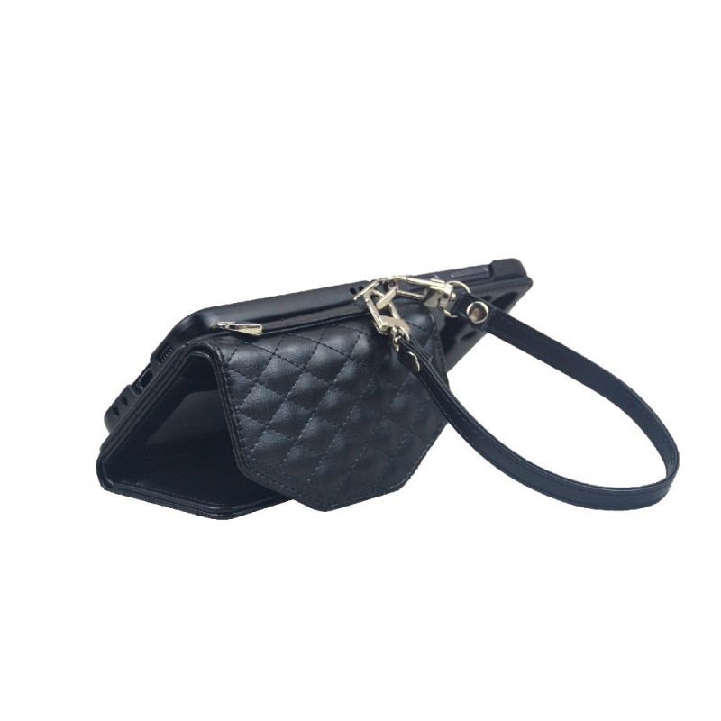 Coque Samsung Galaxy Z Flip 7 FE / Z Flip 6 Porte-Cartes et Sangle