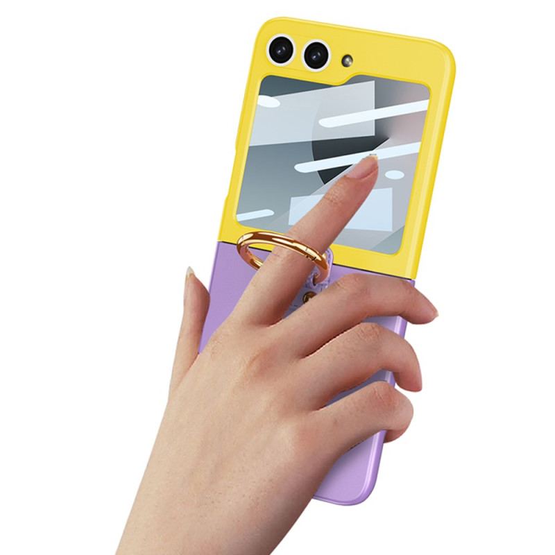 Coque Samsung Galaxy Z Flip 7 FE / Z Flip 6 Protection Magnétique de charnière et Support Bicolore
