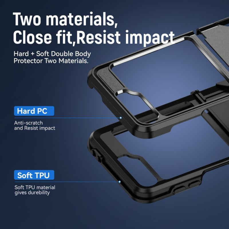 Coque Samsung Galaxy Z Flip 7 FE / Z Flip 6 Robuste avec Anneau-Support