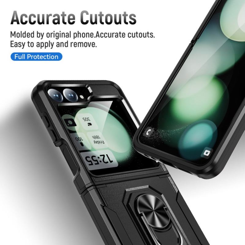Coque Samsung Galaxy Z Flip 7 FE / Z Flip 6 Robuste avec Anneau-Support