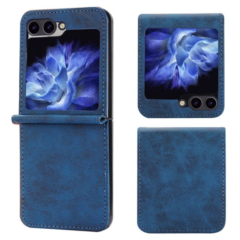 Coque Samsung Galaxy Z Flip 7 FE / Z Flip 6 Simili Cuir