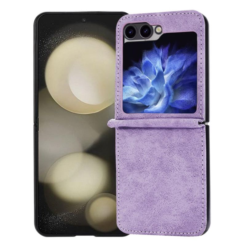 Coque Samsung Galaxy Z Flip 7 FE / Z Flip 6 Simili Cuir
