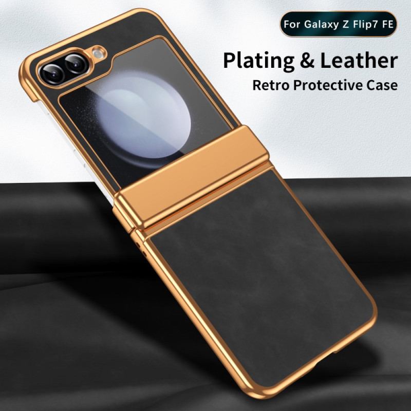 Coque Samsung Galaxy Z Flip 7 FE / Z Flip 6 Simili Cuir