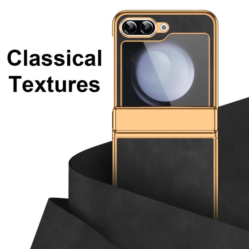 Coque Samsung Galaxy Z Flip 7 FE / Z Flip 6 Simili Cuir