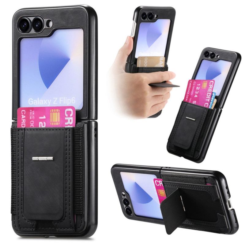 Coque Samsung Galaxy Z Flip 7 FE / Z Flip 6 Support et Porte-Cartes