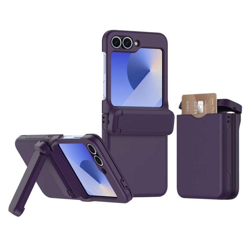 Coque Samsung Galaxy Z Flip 7 FE / Z Flip 6 Support Intégré et Porte-Carte