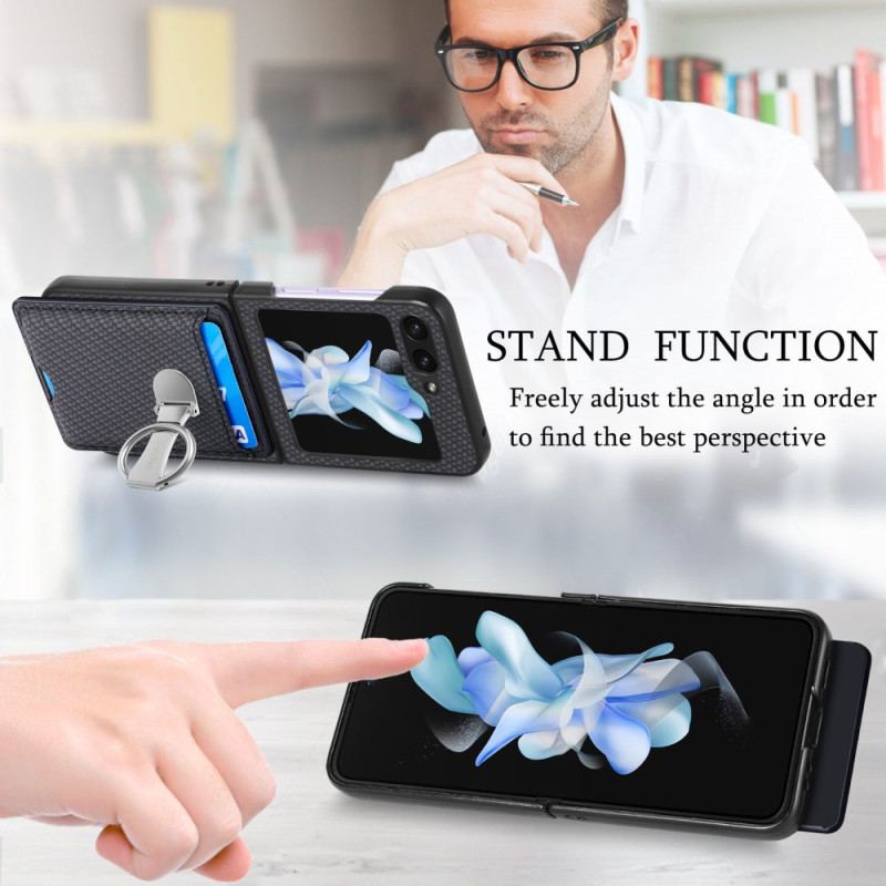 Coque Samsung Galaxy Z Flip 7 FE / Z Flip 6 Support Pliable et Porte-cartes