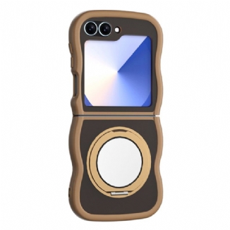 Coque Samsung Galaxy Z Flip 7 FE / Z Flip 6 Support Rotatif et Miroir Intégré