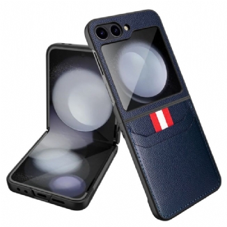 Coque Samsung Galaxy Z Flip 7 FE / Z Flip 6 Texture Litchi Porte-Carte