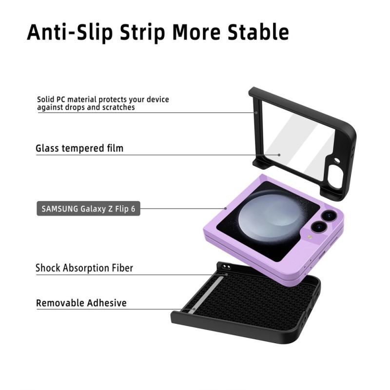 Coque Samsung Galaxy Z Flip 7 FE / Z Flip 6 Texture Litchi Porte-Carte