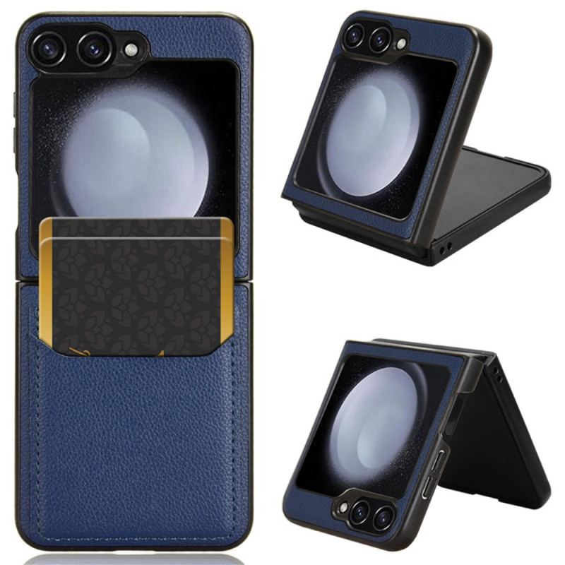 Coque Samsung Galaxy Z Flip 7 FE / Z Flip 6 Texture Litchi Porte-Cartes