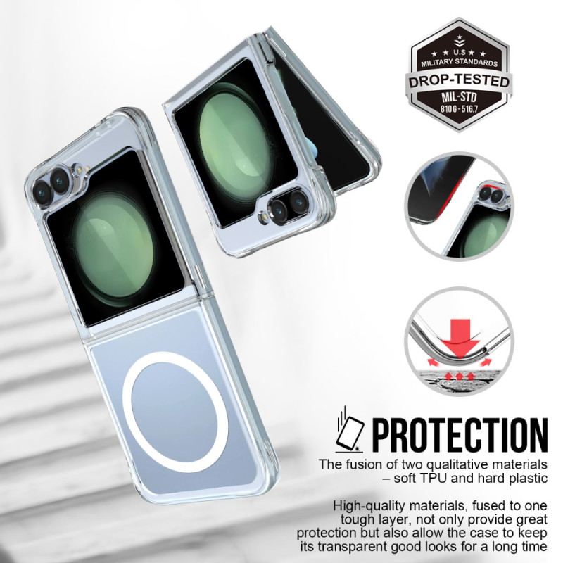 Coque Samsung Galaxy Z Flip 7 FE / Z Flip 6 Transparente Magnétique