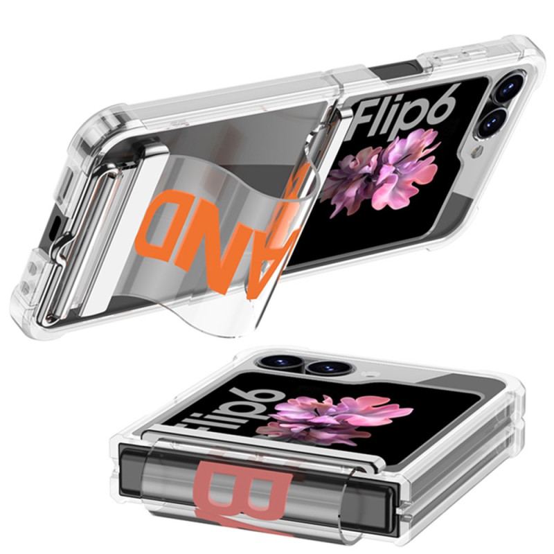 Coque Samsung Galaxy Z Flip 7 FE / Z Flip 6 Transparente Sangle