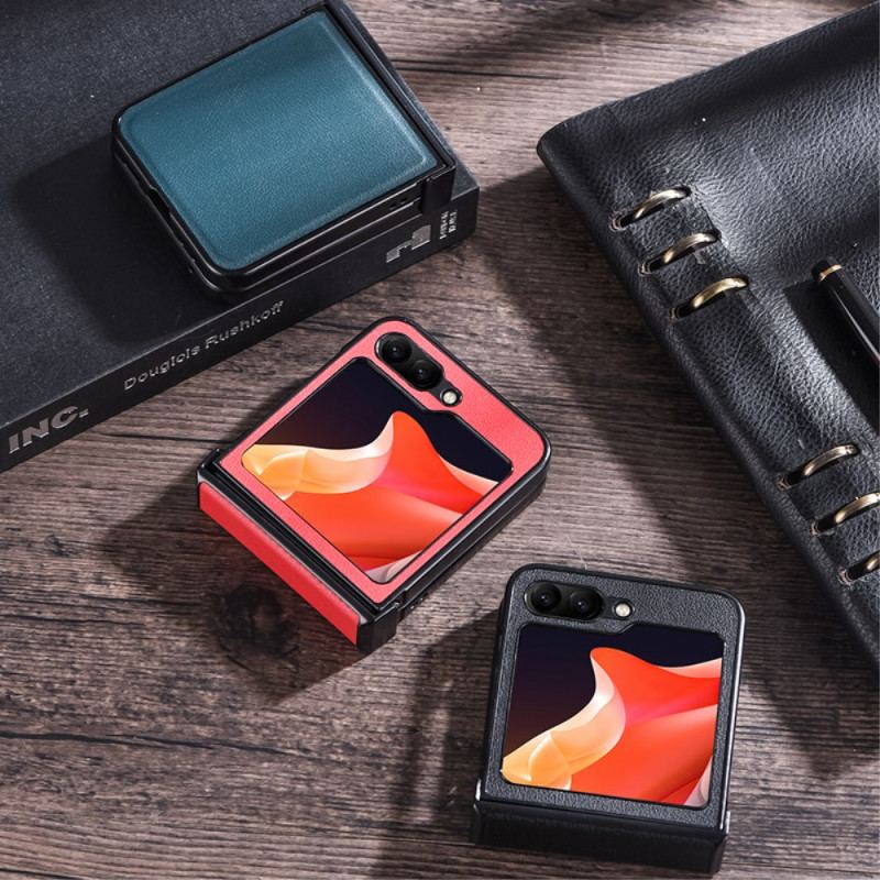 Coque Samsung Galaxy Z Flip 7 FE / Z Flip 6 Ultra Mince Simili Cuir