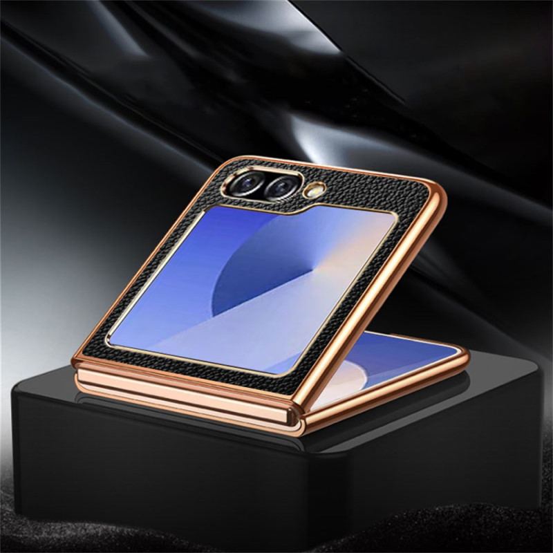 Coque Samsung Galaxy Z Flip 7 FE / Z Flip 6 Véritable Cuir