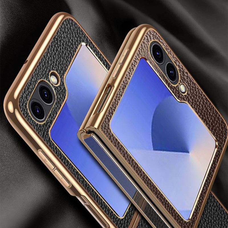 Coque Samsung Galaxy Z Flip 7 FE / Z Flip 6 Véritable Cuir