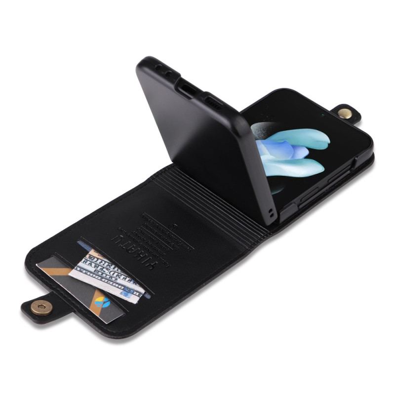 Étui Samsung Galaxy Z Flip 7 FE / Z Flip 6 Porte-Cartes et Fermoir
