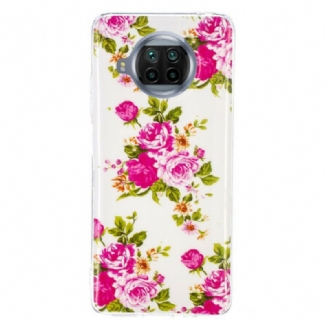 Coque Xiaomi Mi 10T Lite 5G / Redmi Note 9 Pro 5G Fleurs Liberty Fluo
