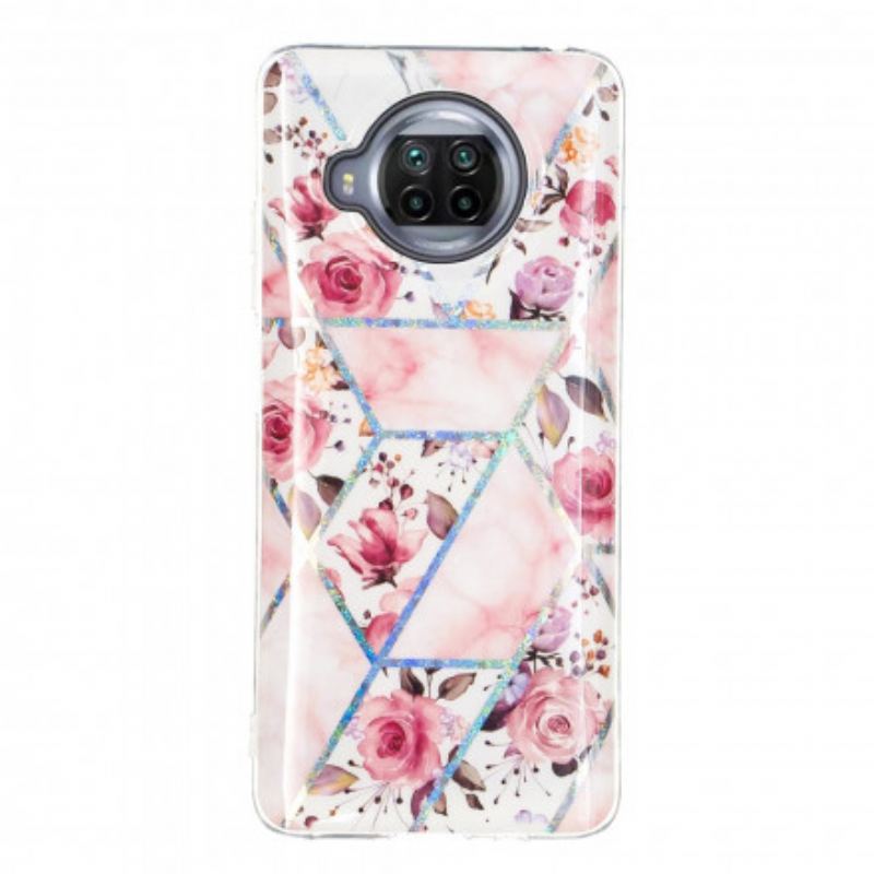 Coque Xiaomi Mi 10T Lite 5G  / Redmi Note 9 Pro 5G Marbrée Fleurs