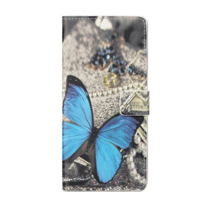 Housse Xiaomi Mi 10T Lite 5G / Redmi Note 9 Pro 5G Papillon Bleu