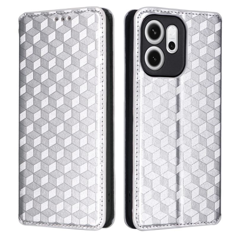 Flip Cover Oppo Reno 14 F 5G Motif Losanges