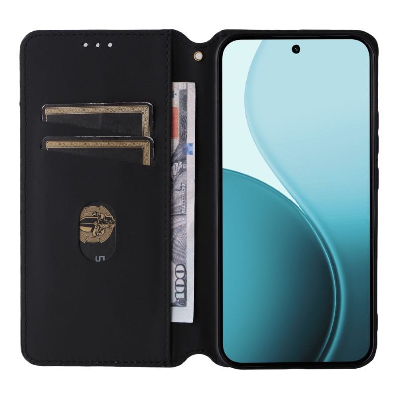 Flip Cover Oppo Reno 14 F 5G Motif Losanges