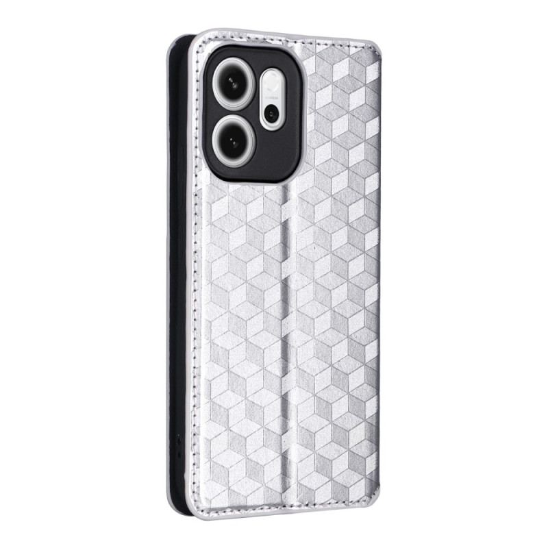 Flip Cover Oppo Reno 14 F 5G Motif Losanges