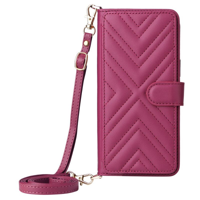 Housse Oppo Reno 14 F 5G Premium Design avec Bandoulière et Lanière