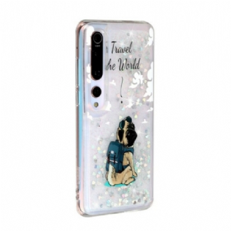 Coque Xiaomi Mi 10 / 10 Pro Chien Paillettes