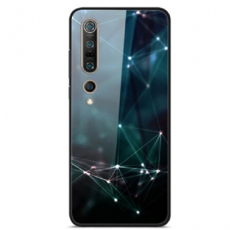 Coque Xiaomi Mi 10 Verre Trempé Couleurs Abstraites